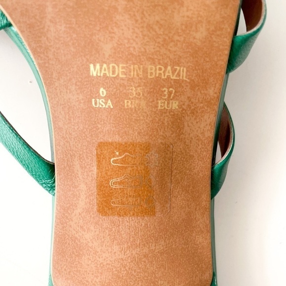 L'INTERVALLE Kelly Green Strappy block heel - Picture 4 of 11